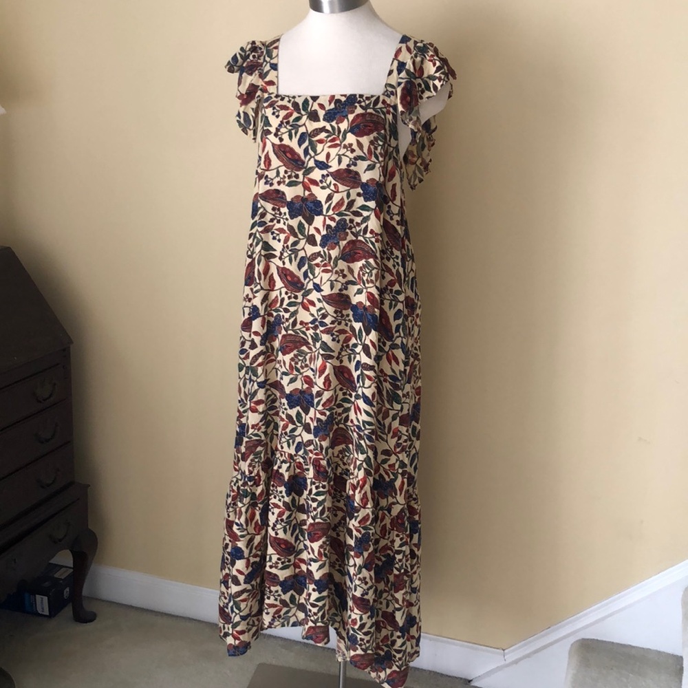 House of Harlow 1960 tiered dress with ruffle sleeves